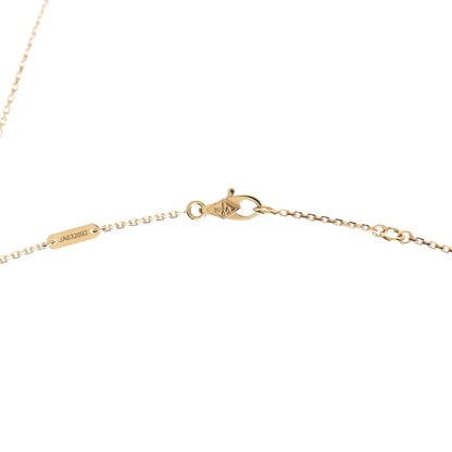 Van Cleef & Arpels 18K Yellow Gold Mother of Pearl Sweet Alhambra Pendant Necklace 4 of 8