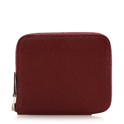 Hermes Epsom Silk'In Compact Wallet Rouge H 1 of 9