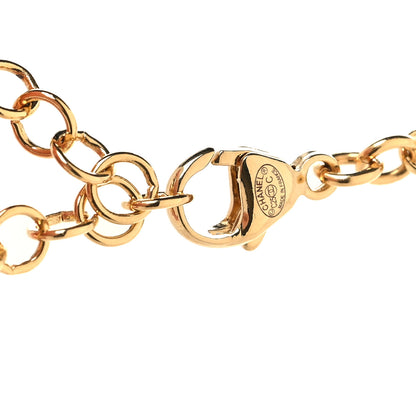 Chanel Metal Enamel Crystal Chain CC By the Sea Charms Gold Blue 4 of 5