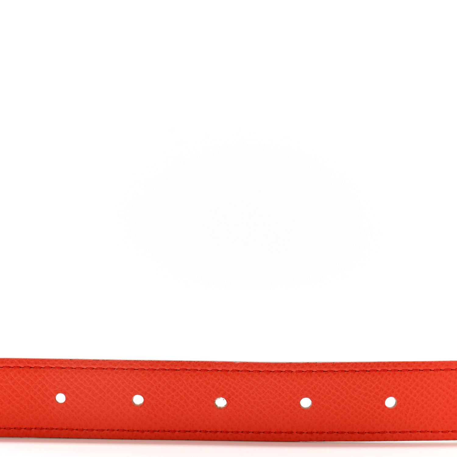 Hermes Epsom 24mm Belt Strap 80 32 Nata Orange Poppy 3 of 5