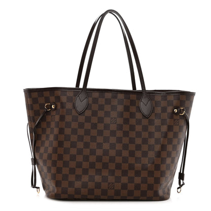 Louis Vuitton Damier Ebene Neo Neverfull MM Rose Ballerine 3 of 10