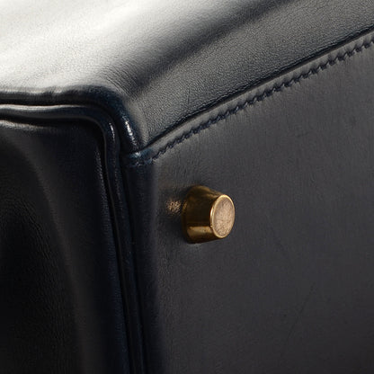 Hermes Box Kelly Retourne 35 Indigo 15 of 22