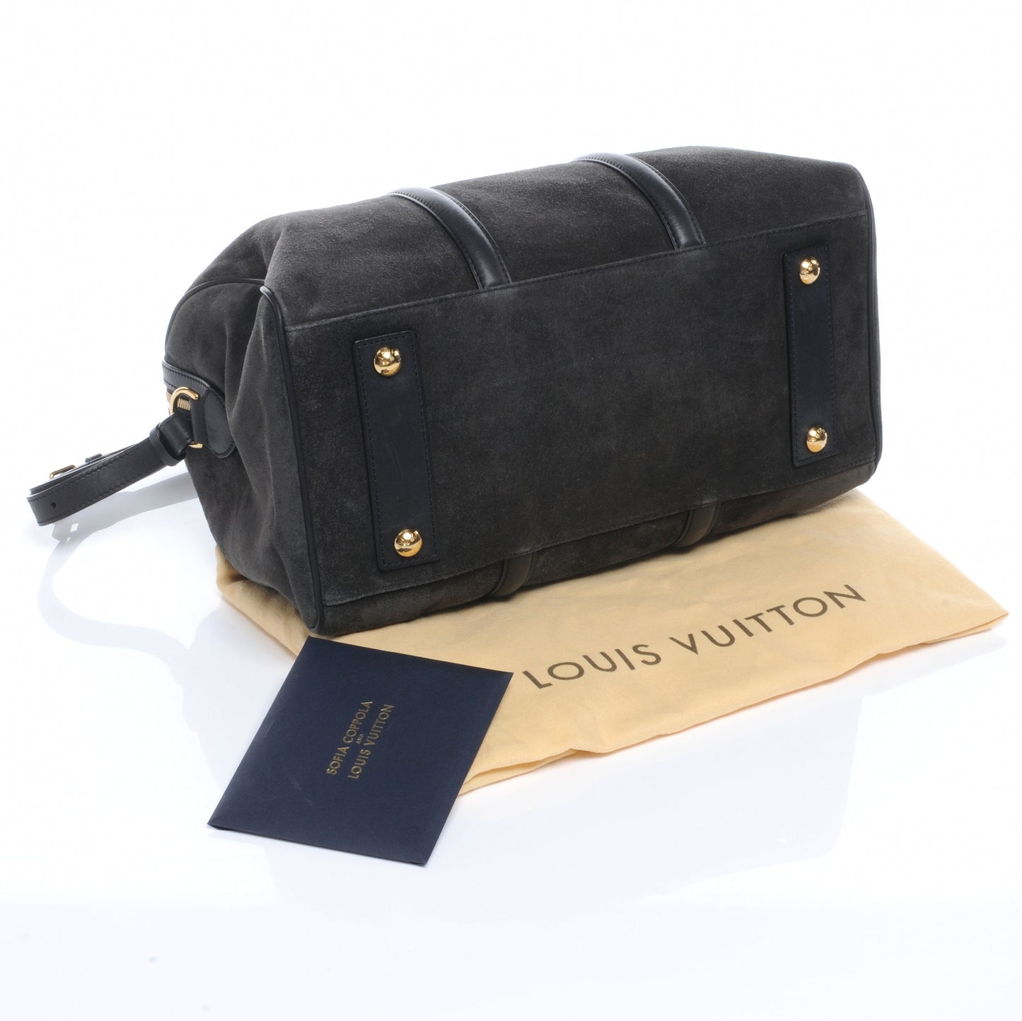 Suede Calfskin SC Bag MM Asphalt