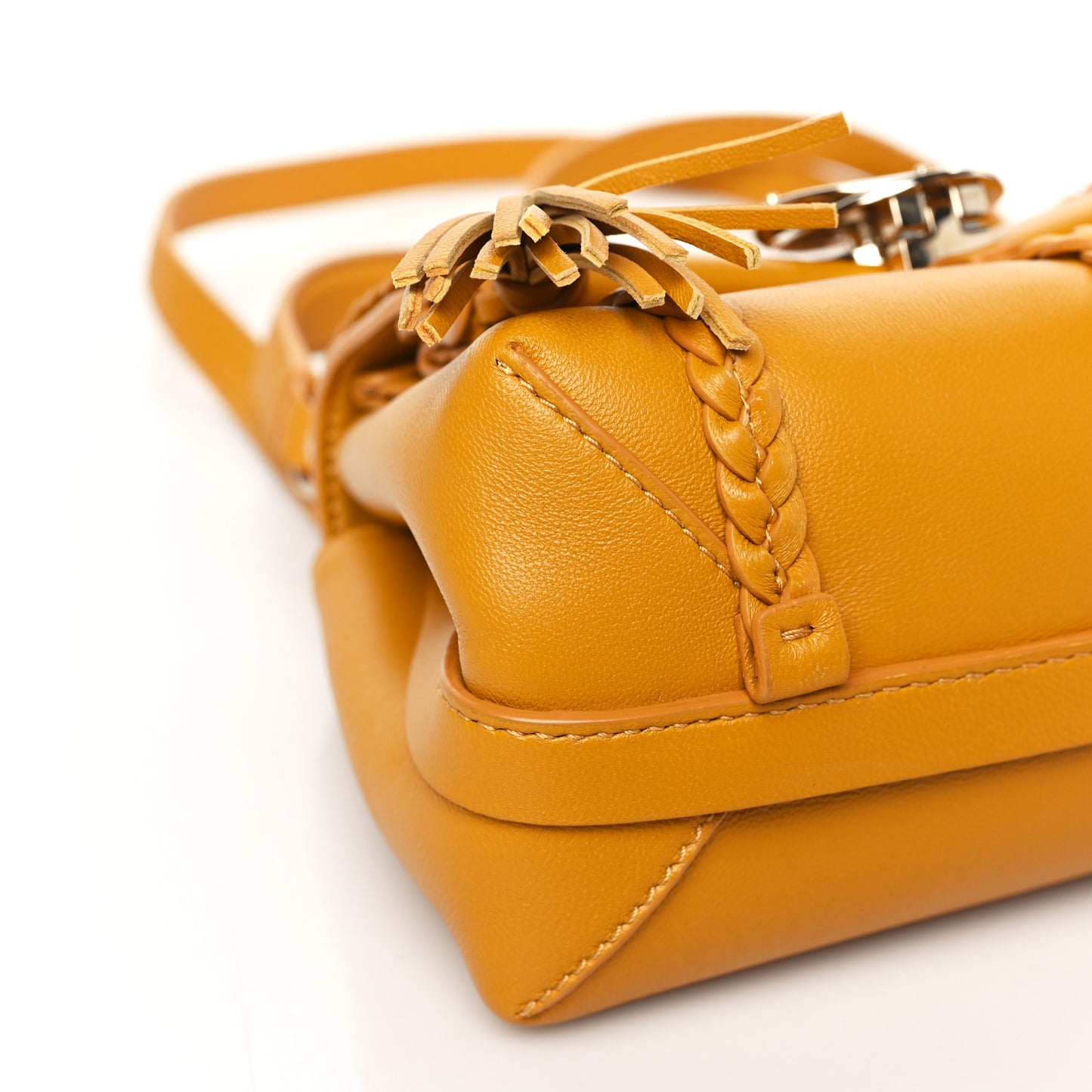 Smooth Calfskin Mini Penelope Soft Shoulder Bag Golden Yellow