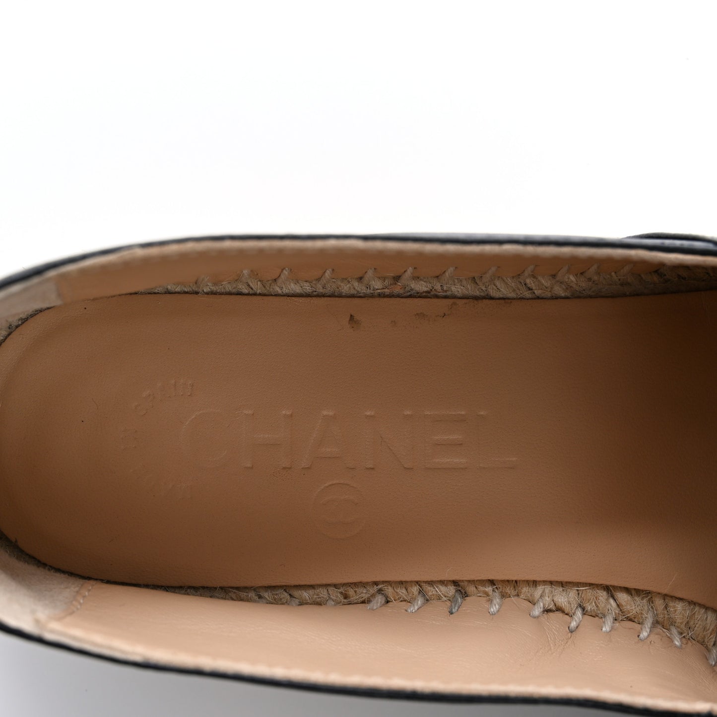 Lambskin CC Espadrilles 37 Black