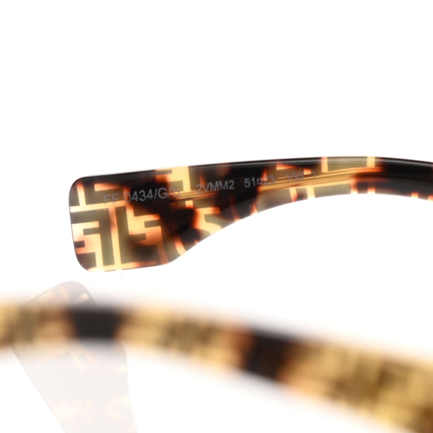 Fendi Acetate FF 53mm Sunglasses 0435/S Tortoise 5 of 6