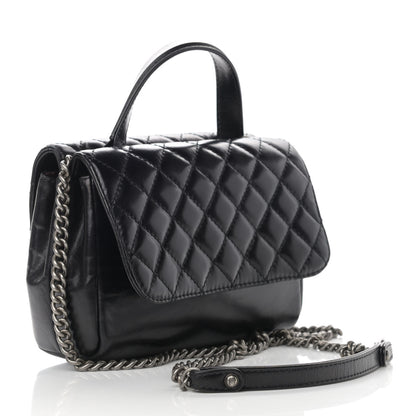 Chanel Glazed Calfskin Pilot Essentials Flap Black 3 of 12