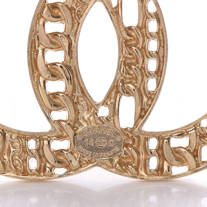 Chanel Chain CC Brooch Light Gold 4 of 5