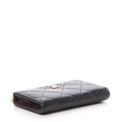 Chanel Caviar Quilted Zipped Key Holder Case Black 4 of 10