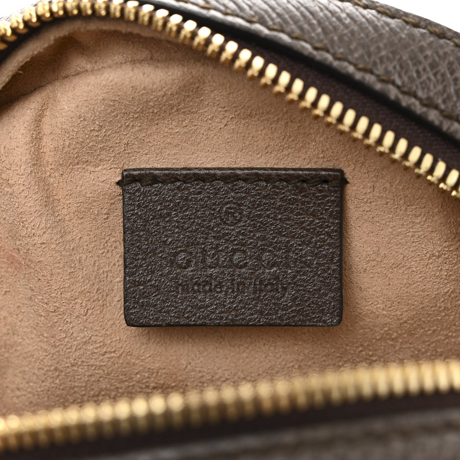 Gucci GG Supreme Monogram Web Mini Ophidia Round Shoulder Bag Brown 7 of 10