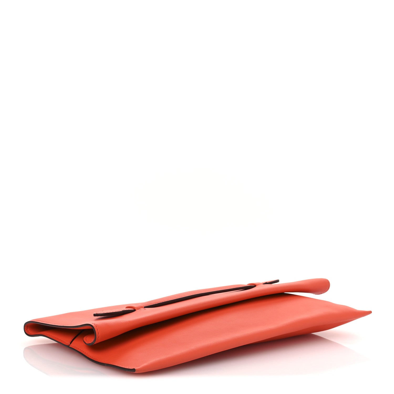 Hermes Evercolor Pliplat Clutch Orange 10 of 36