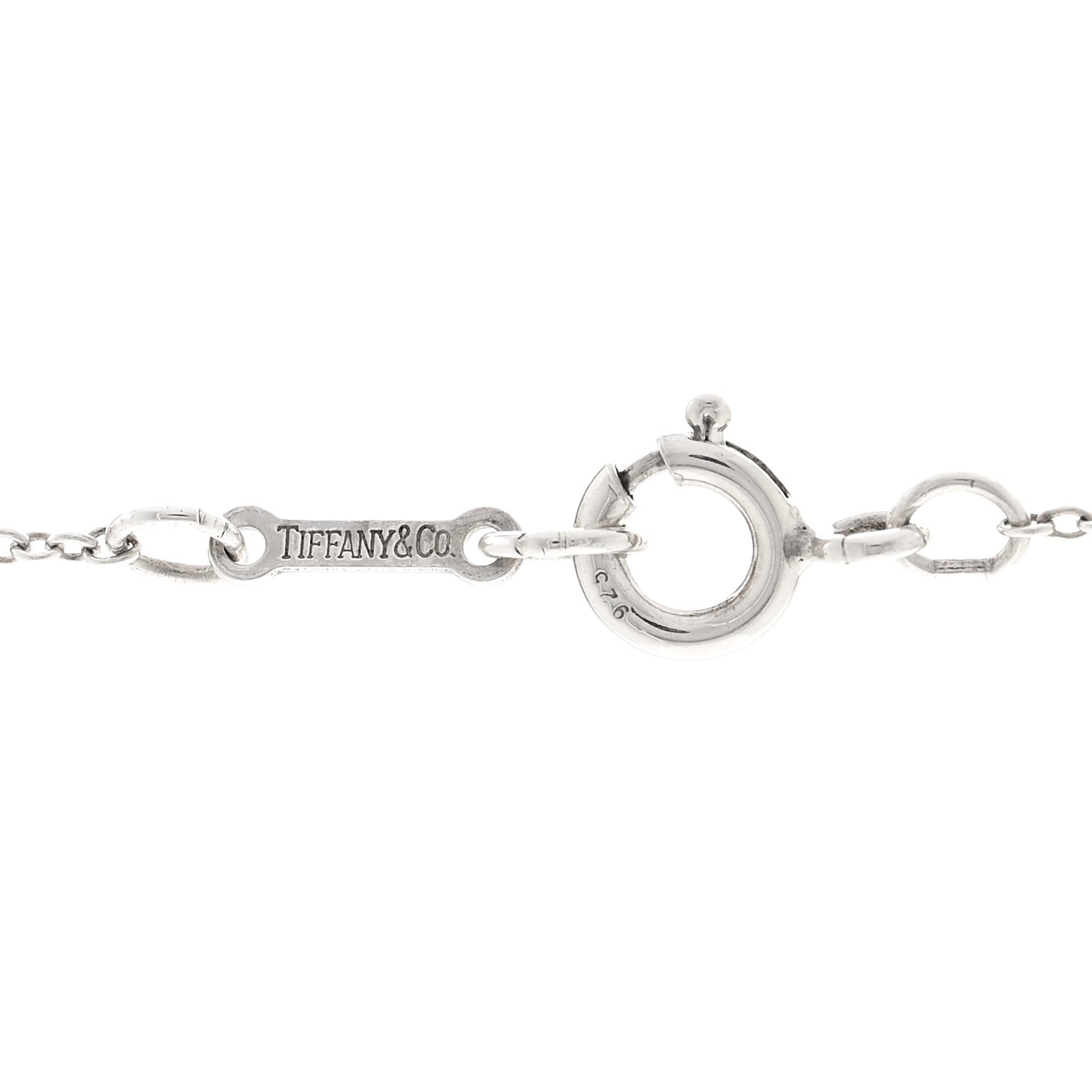 Sterling Silver 19mm Elsa Peretti Bean Pendant Necklace