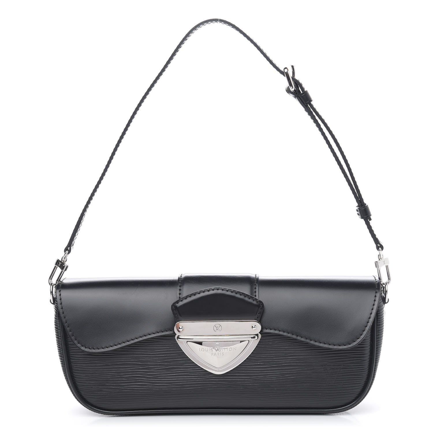 Louis Vuitton Epi Montaigne Clutch Black 1 of 9
