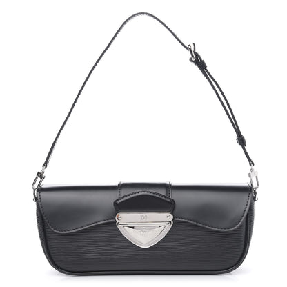 Louis Vuitton Epi Montaigne Clutch Black 1 of 9
