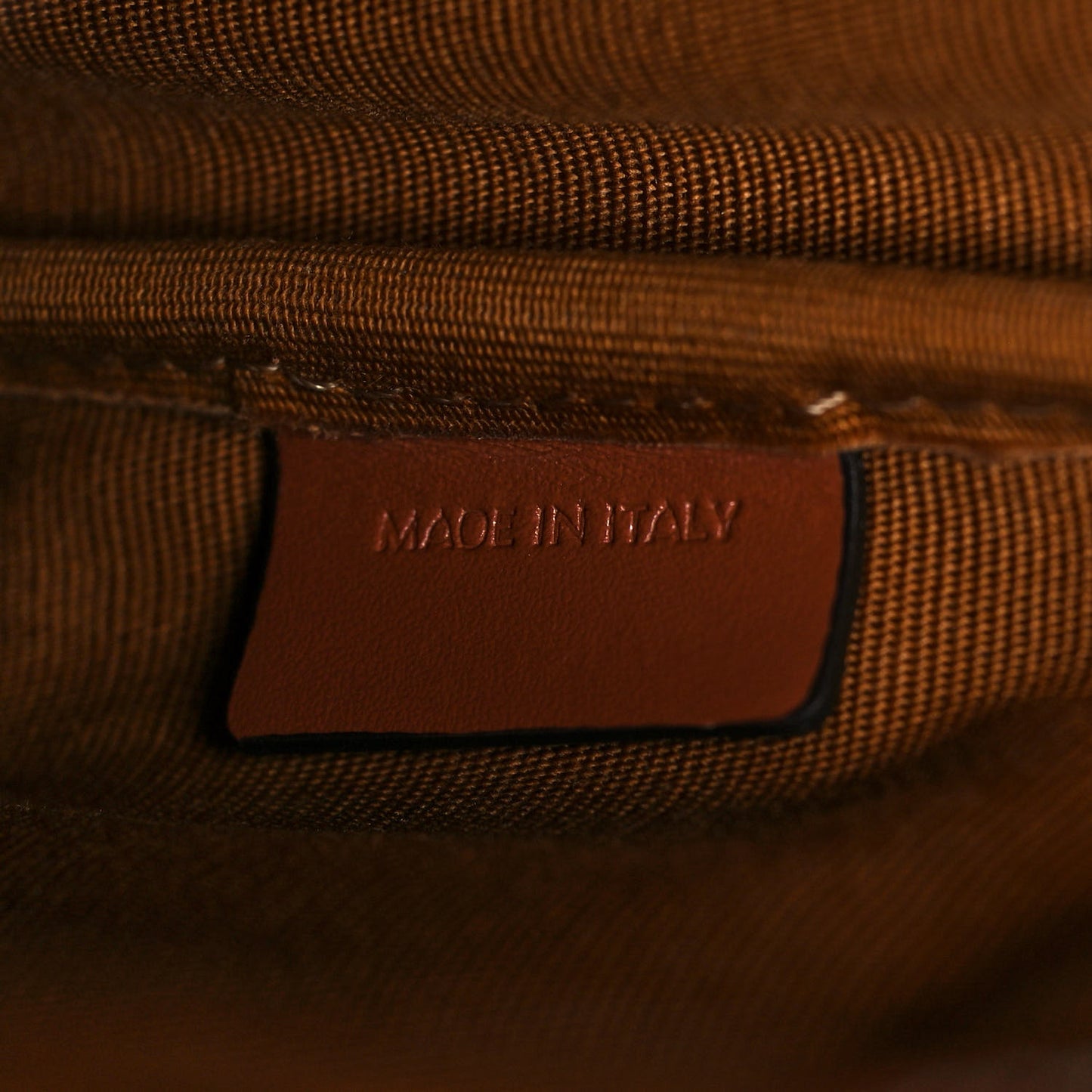 Triomphe Canvas Calfskin Mini Folco Backpack Tan