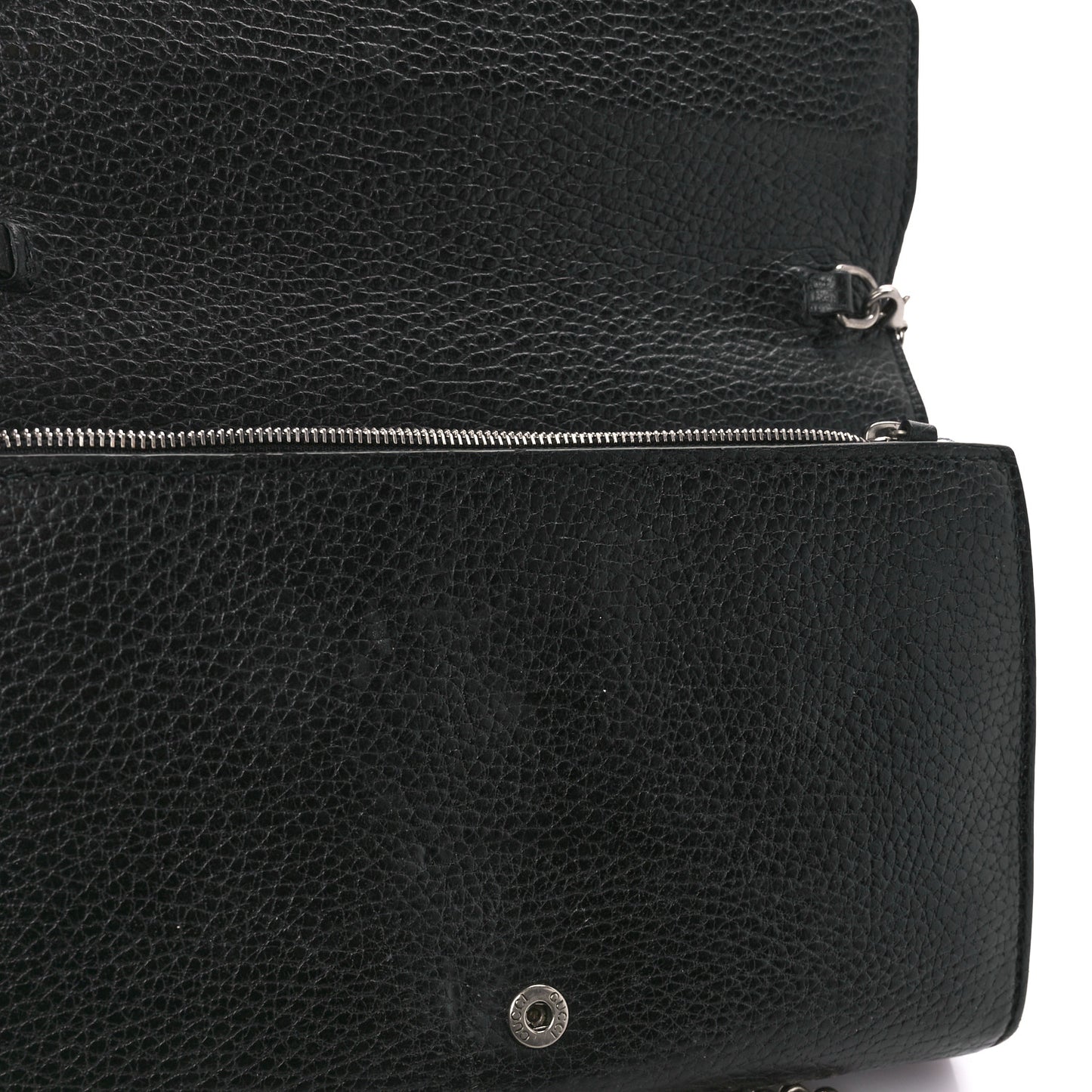Calfskin Mini Dionysus Chain Wallet Black