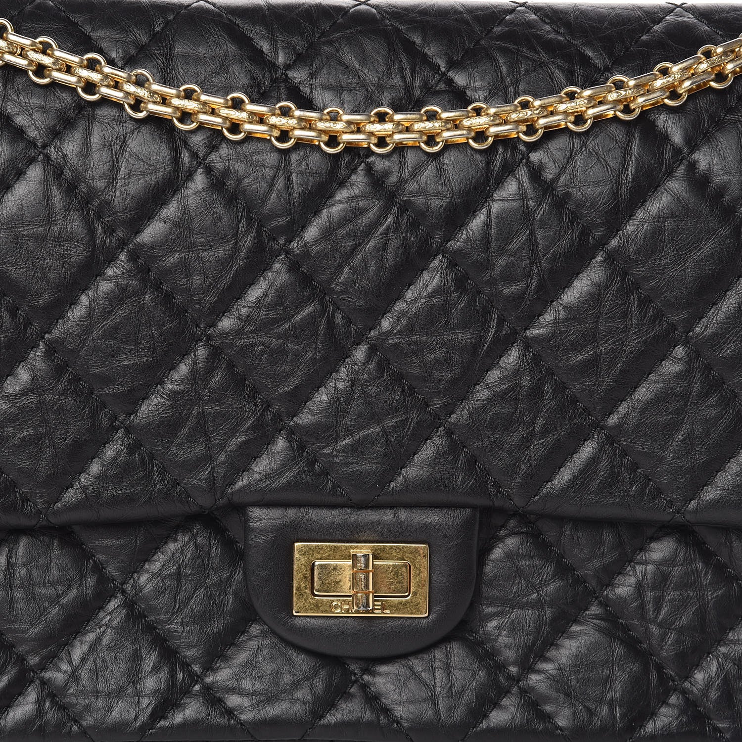 Chanel Aged Calfskin Quilted 2.55 Reissue 226 Flap Black 10 of 10