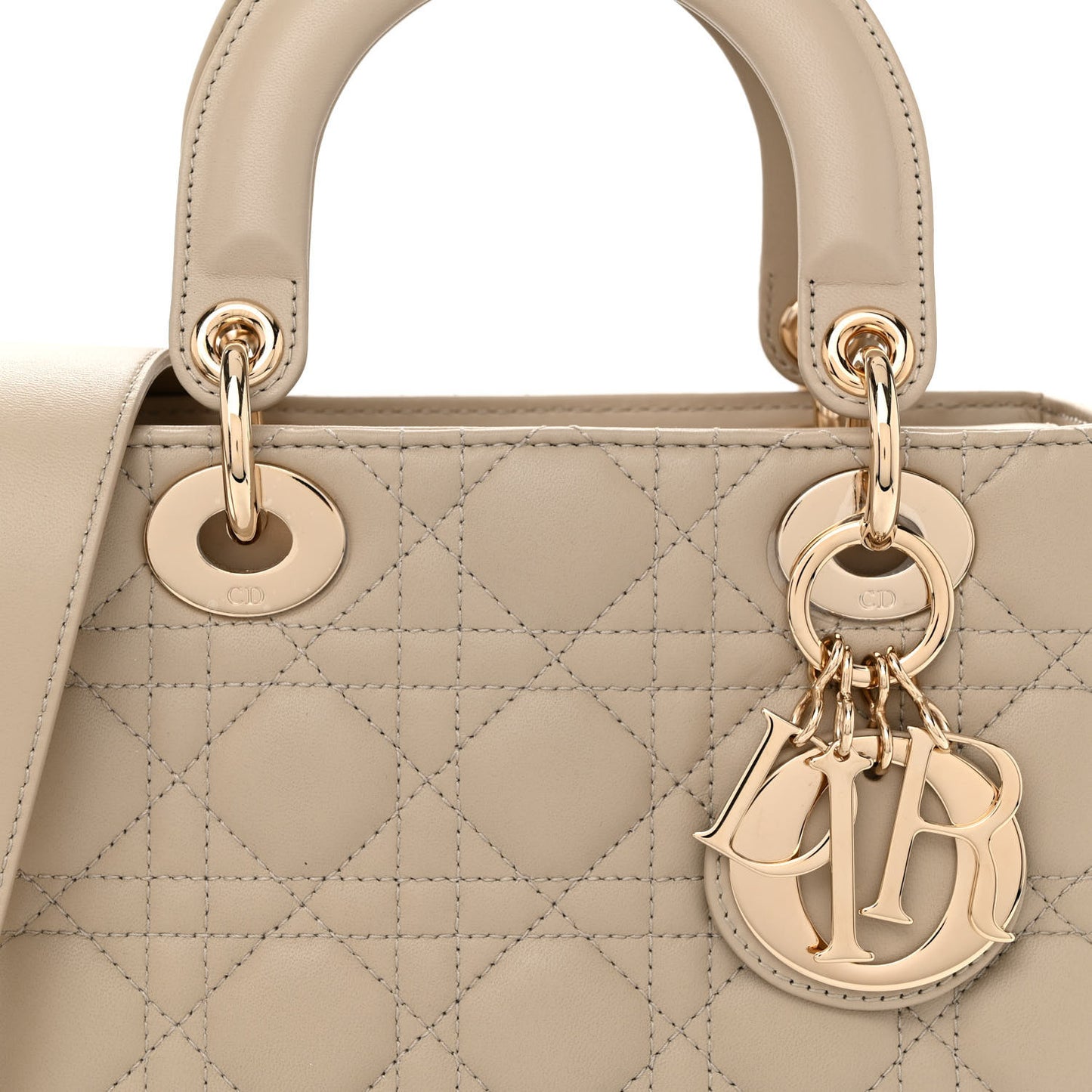 Lambskin Cannage Small My ABCDior Lady Dior Hazelnut