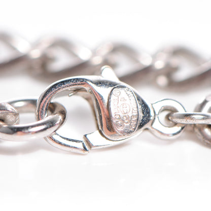 Chanel Perforated CC Necklace Silver 3 of 3