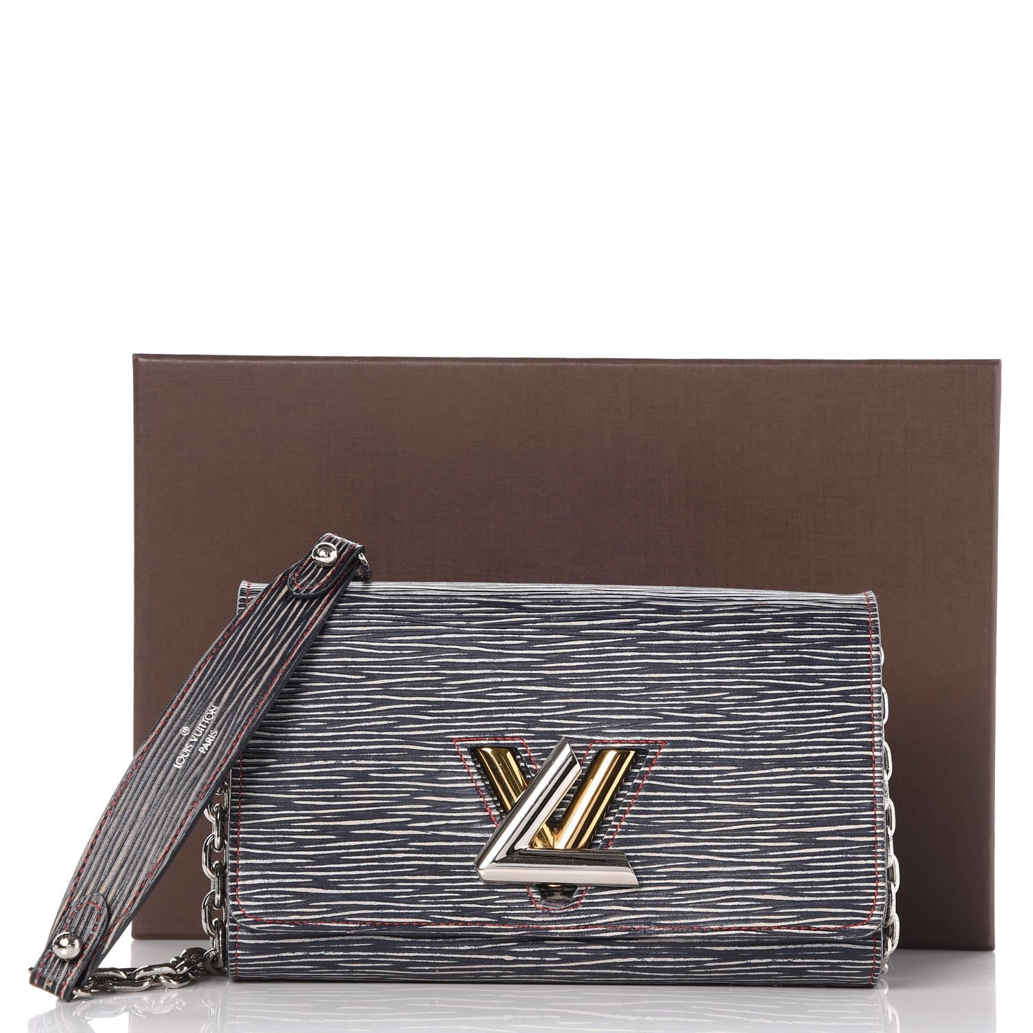 Louis Vuitton Epi Twist Chain Wallet Denim Dark 8 of 8