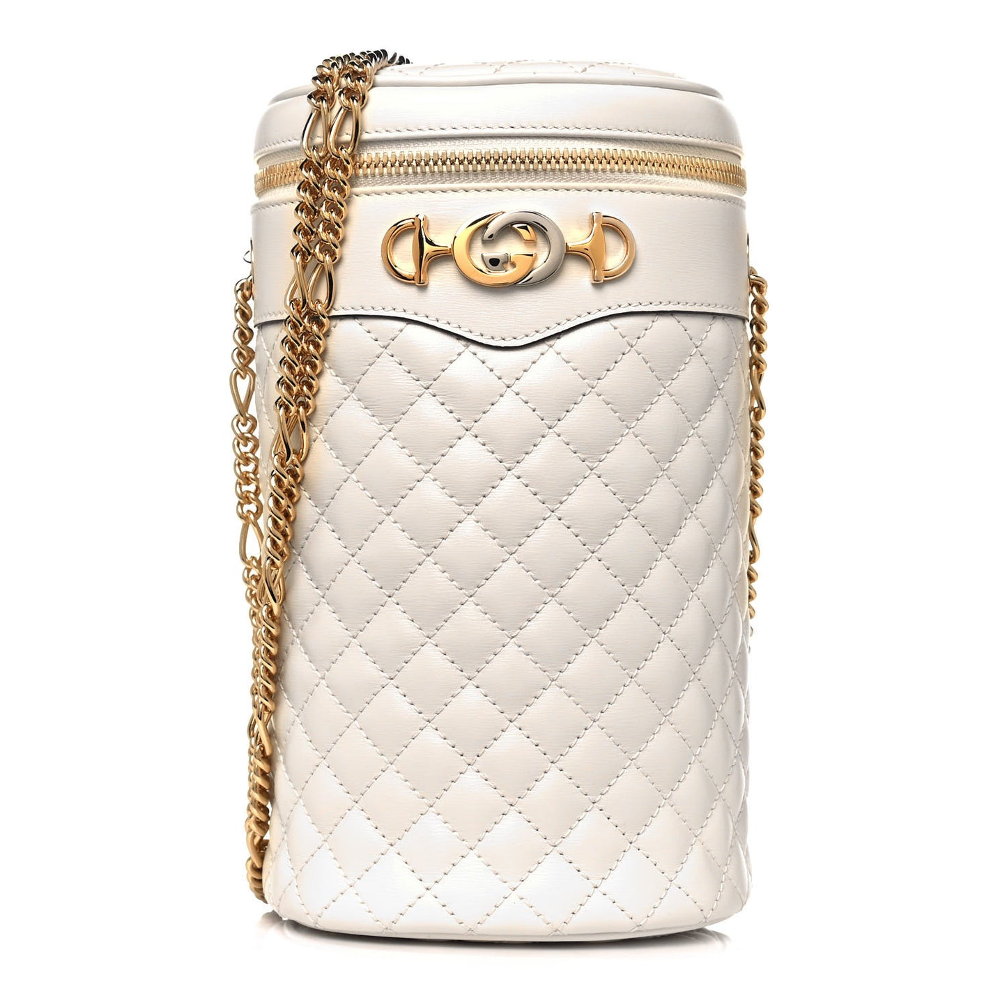 Calfskin Trapuntata Zumi Belt Bag Off White