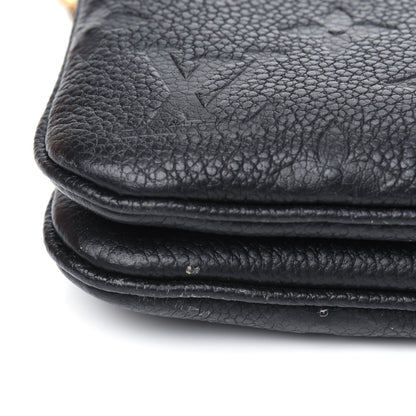 Louis Vuitton Empreinte Double Zip Pochette Black 14 of 17