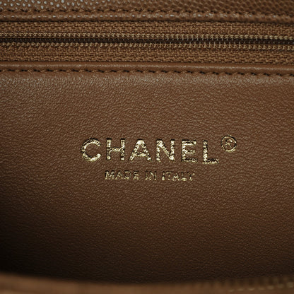 Chanel Caviar Lizard Quilted Large Coco Handle Flap Beige 6 of 7