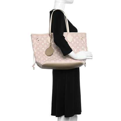 Louis Vuitton Empreinte Monogram Spring In The City Neverfull MM Kaki Beige Cream 2 of 9