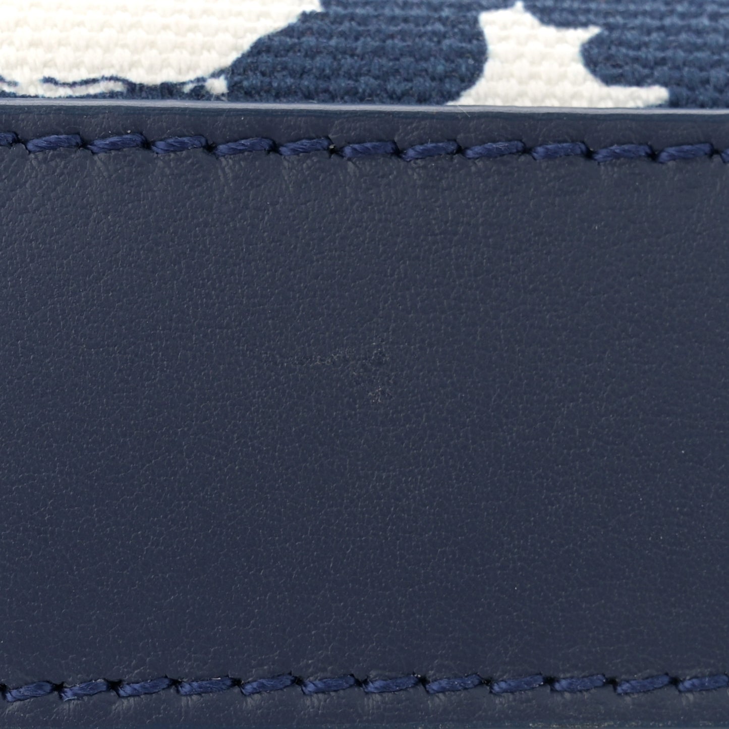 Canvas Small Monogram Hibiscus Print Kate Satchel Blue