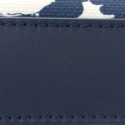 Saint Laurent Canvas Small Monogram Hibiscus Print Kate Satchel Blue 11 of 11