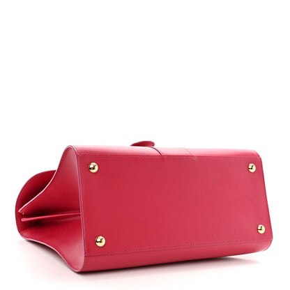 Delvaux Box Calfskin MM Brillant Satchel Framboise 4 of 10