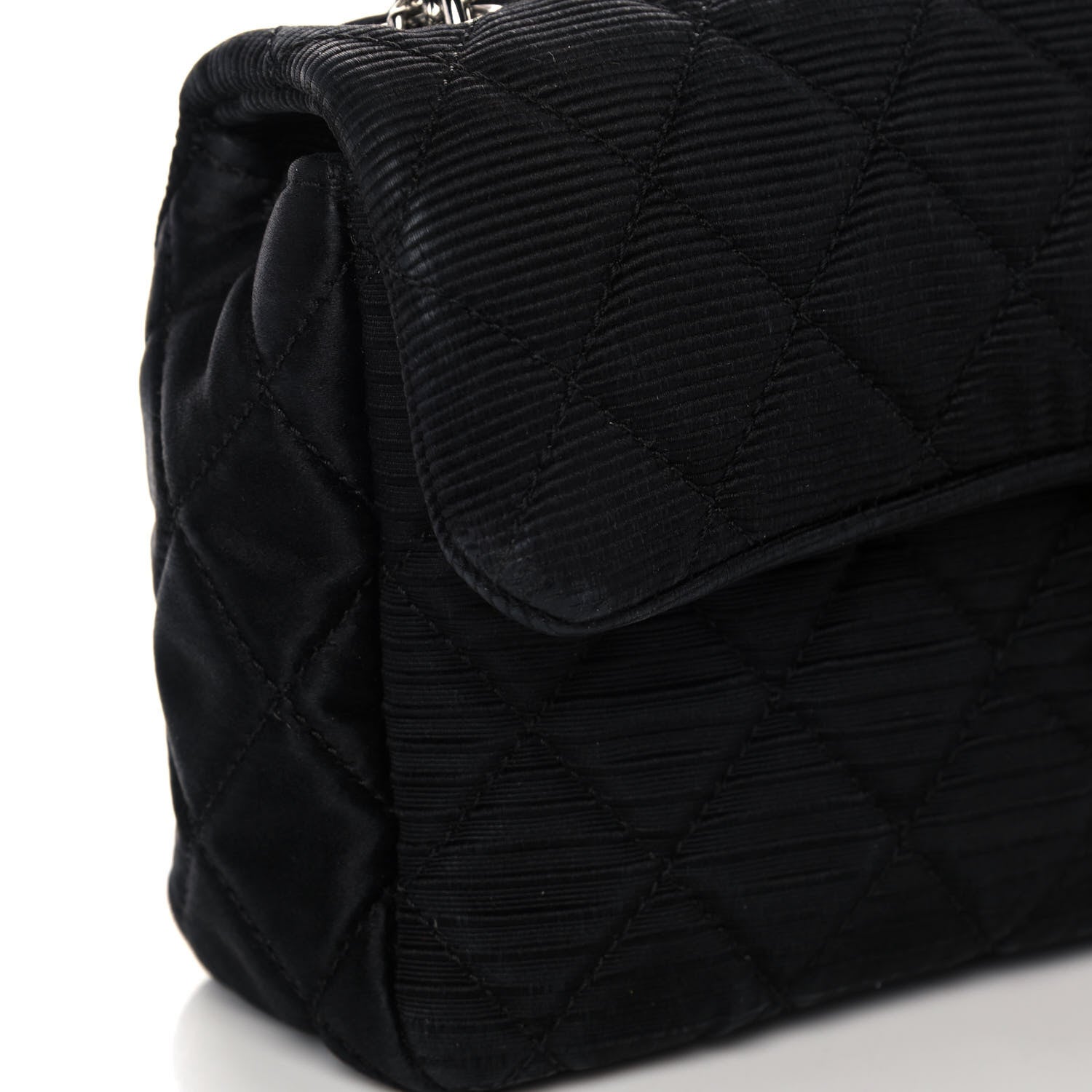 Chanel Fabric Mademoiselle East West Flap Black 11 of 11