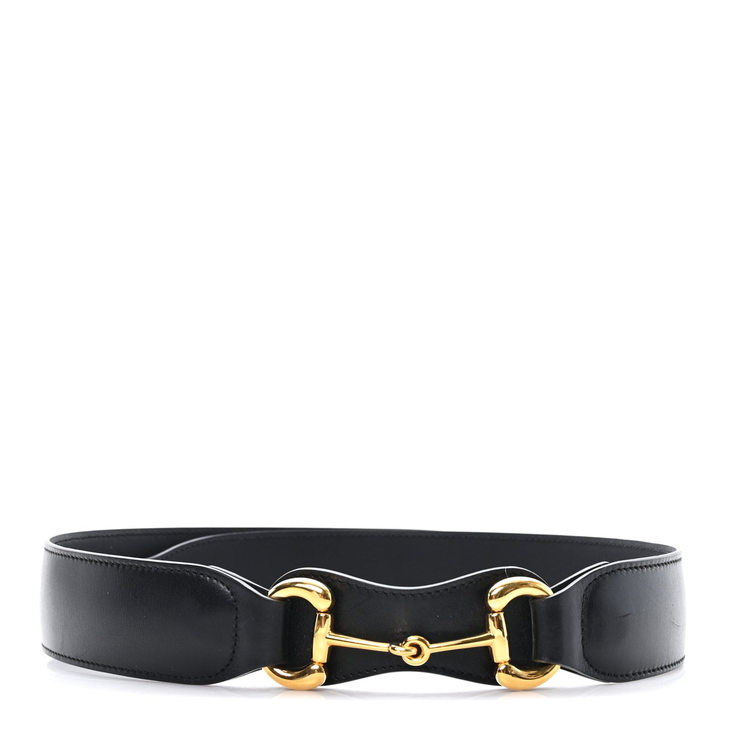 Efesto Leather Horsebit 25mm Belt 95 38 Black