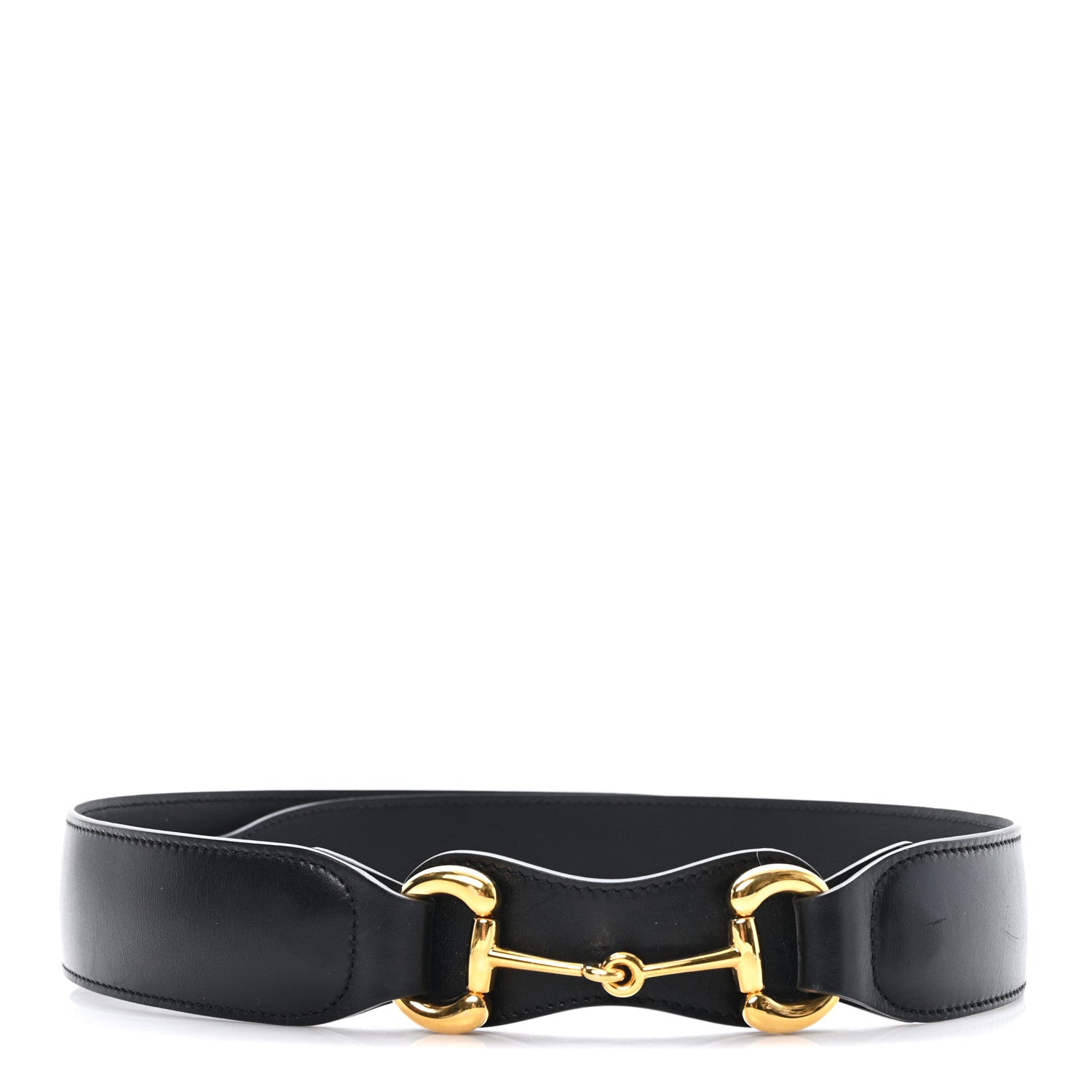 Gucci Efesto Leather Horsebit 25mm Belt 95 38 Black 2 of 4