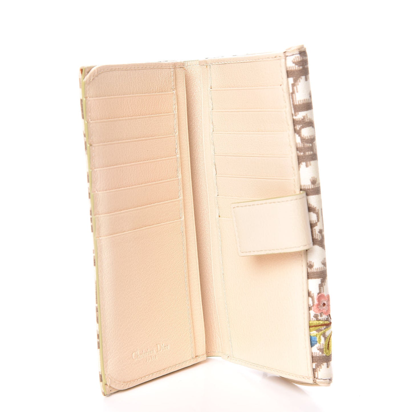 Monogram Vintage Flowers Saddle Wallet Beige