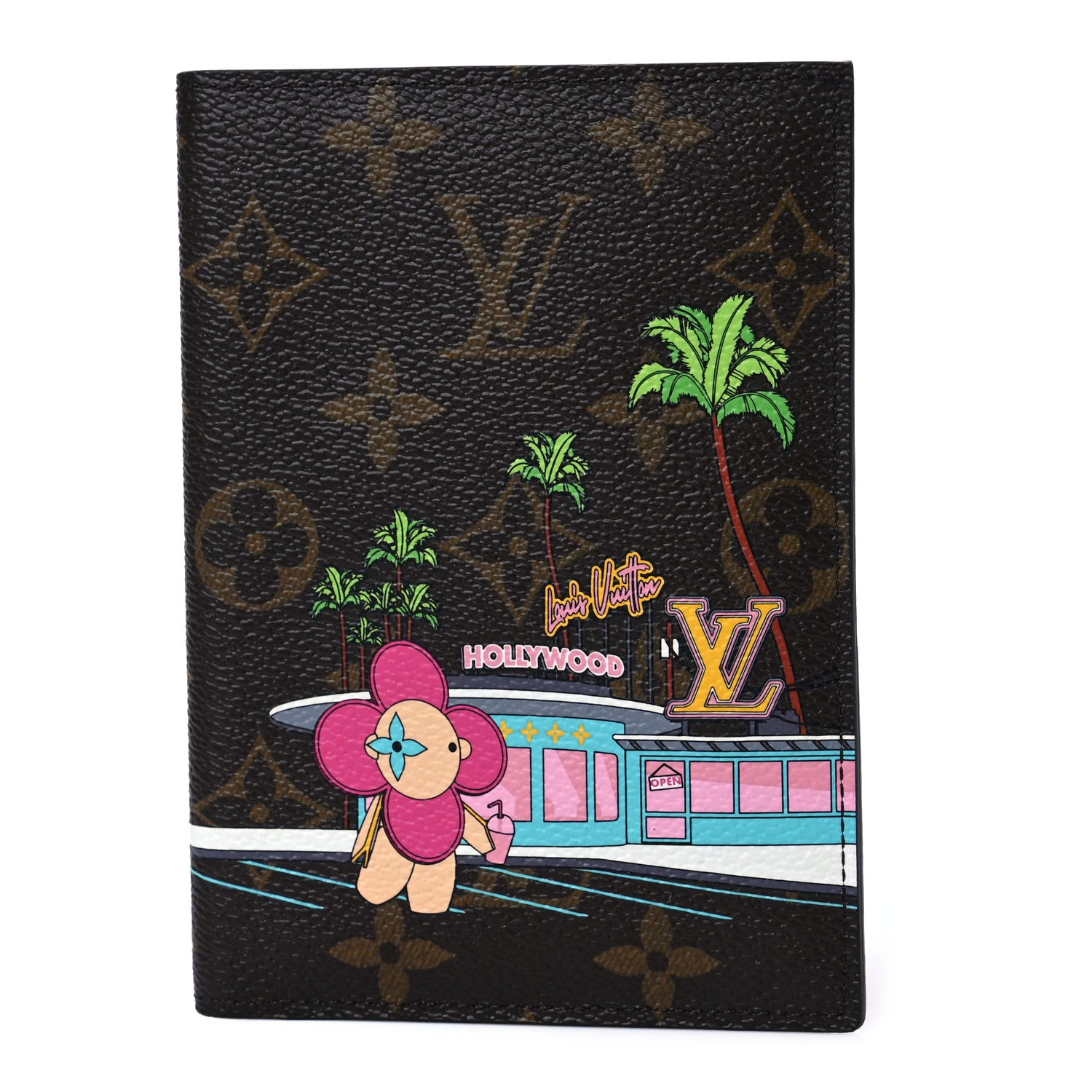 Louis Vuitton Monogram 2021 Christmas Animation Hollywood Passport Cover Fuchsia 1 of 6