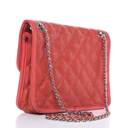 Chanel Caviar Quilted Mini French Riviera Flap Red 3 of 13