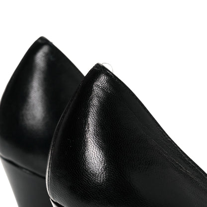 Christian Louboutin Nappa Grosgrain Lavalliere 100 Pumps 38 Black 8 of 9