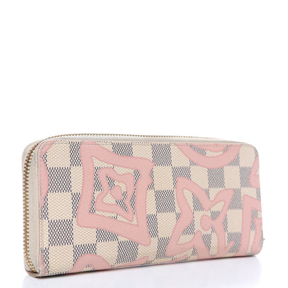 Louis Vuitton Damier Azur Tahitienne Clemence Wallet 3 of 15