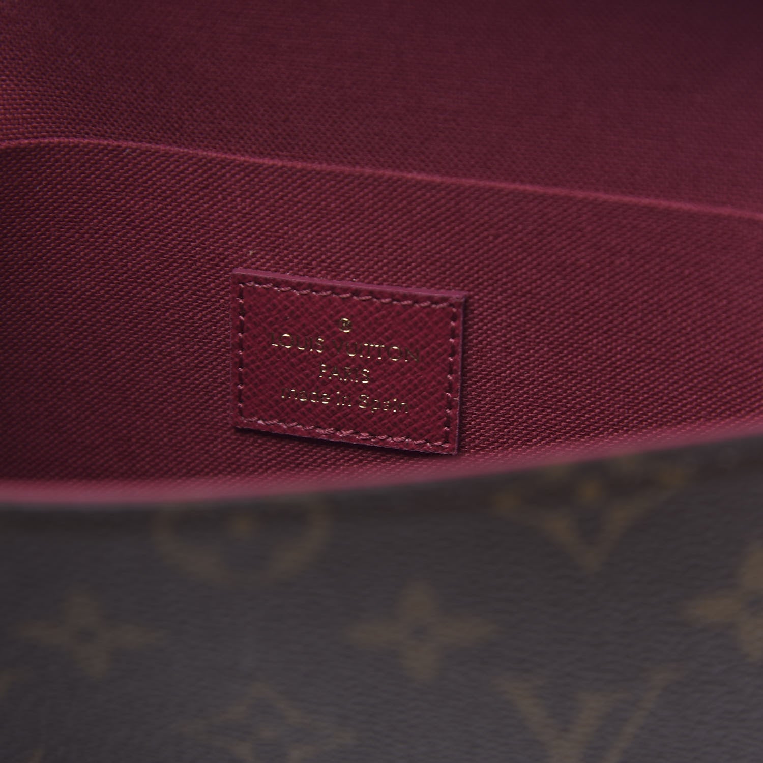 Louis Vuitton Monogram Pochette Felicie Chain Wallet Fuchsia 7 of 11