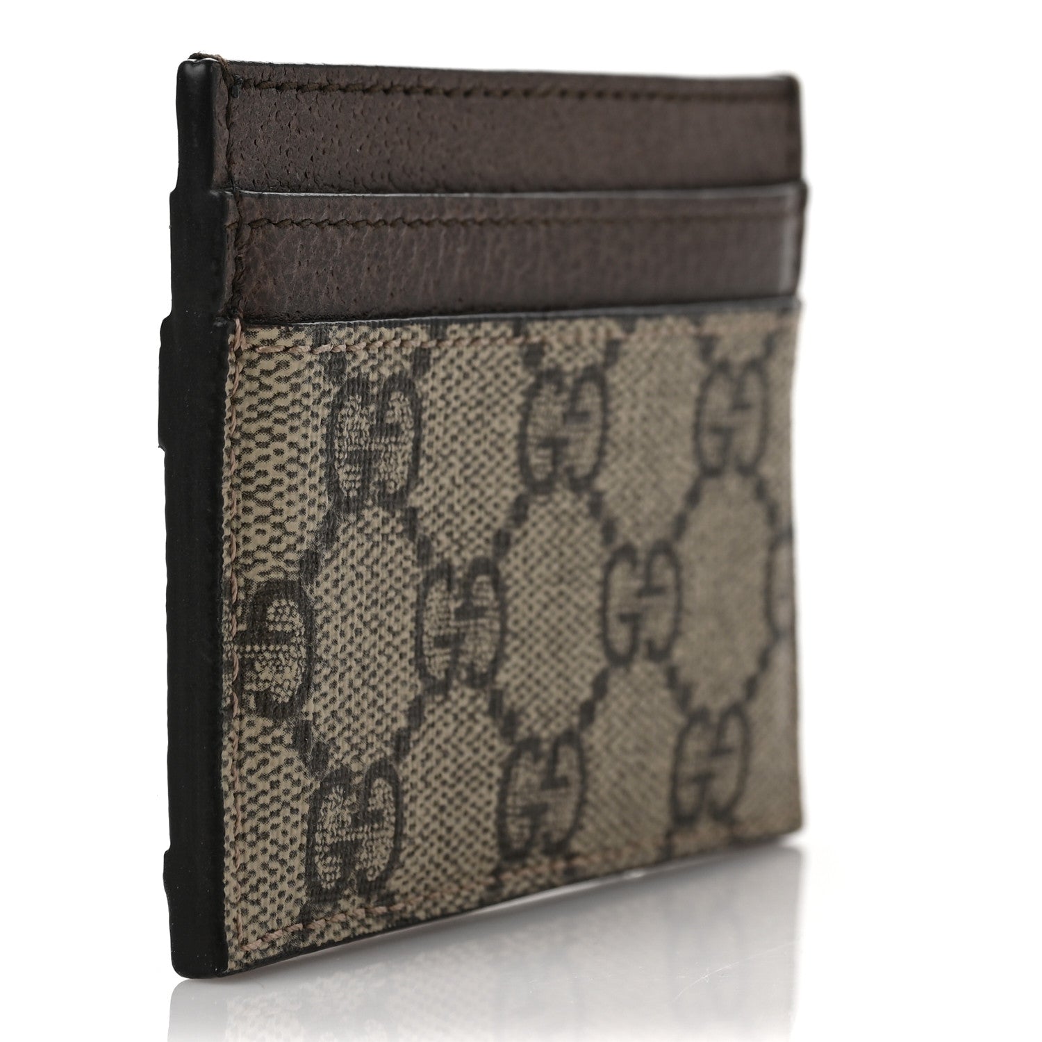 Gucci GG Supreme Monogram Ophidia Card Holder Brown 3 of 7