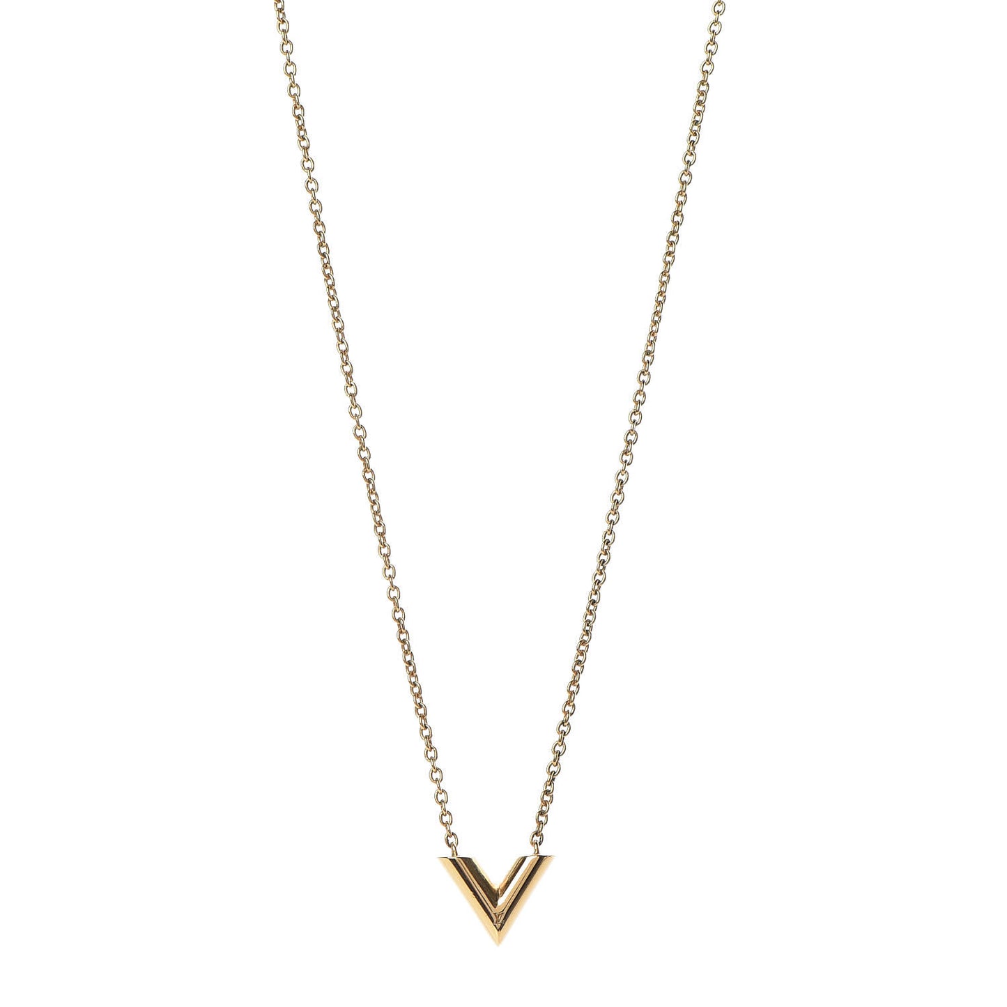 Essential V Necklace Gold