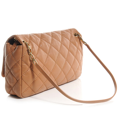 Chanel Calfskin Quilted Large Retro Chain Flap Beige 3 of 8