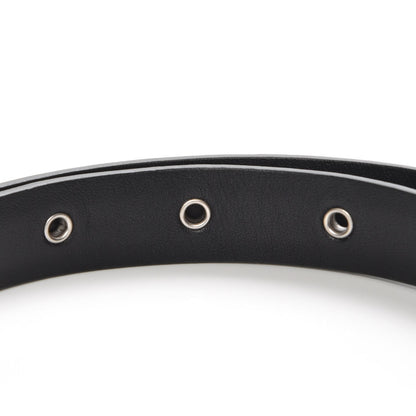 Chanel Glitter Calfskin CC Logo Skinny Belt 80 32 Charcoal 4 of 9