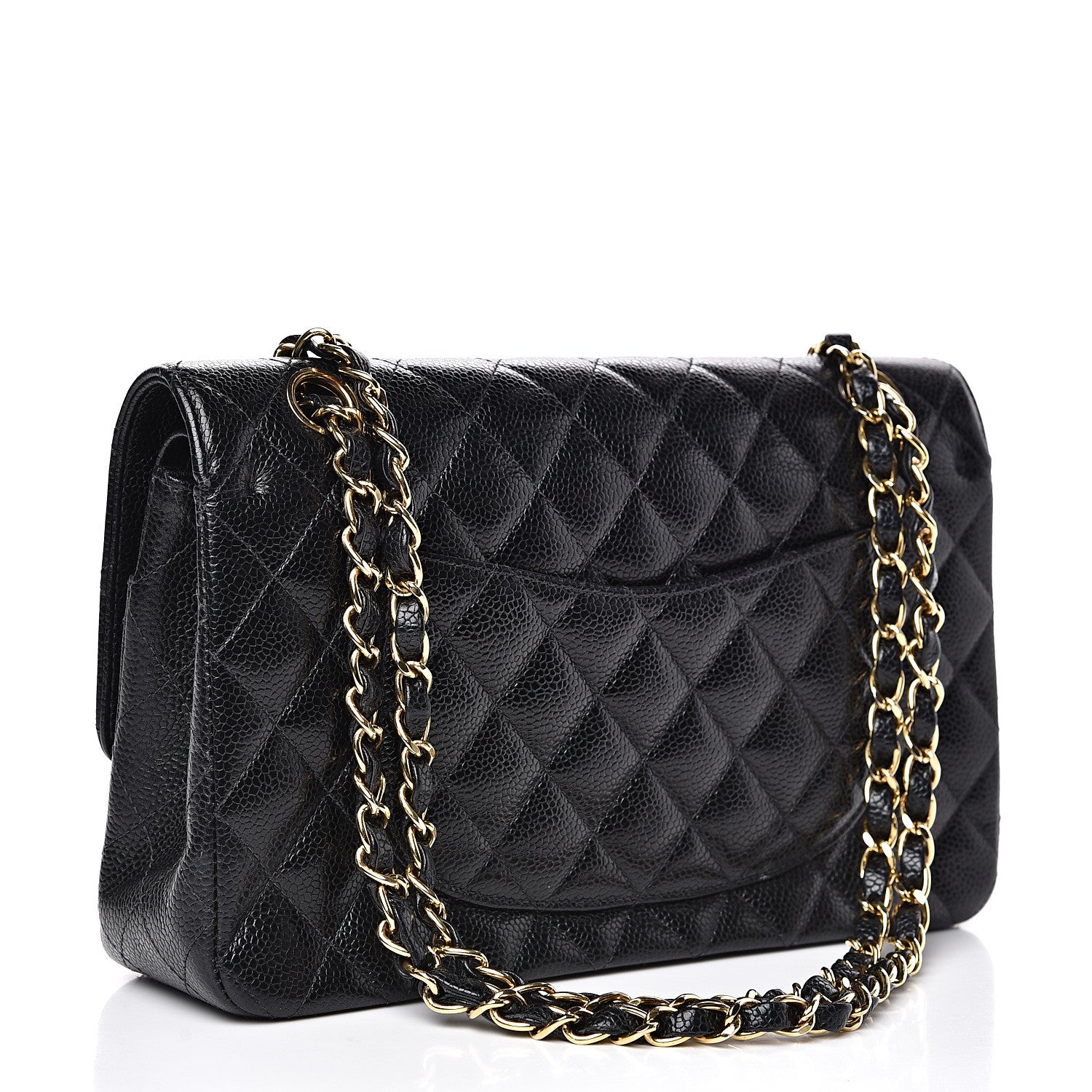 Chanel Caviar Quilted Medium Double Flap Black 2 of 16