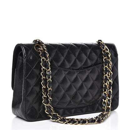 Chanel Caviar Quilted Medium Double Flap Black 2 of 16