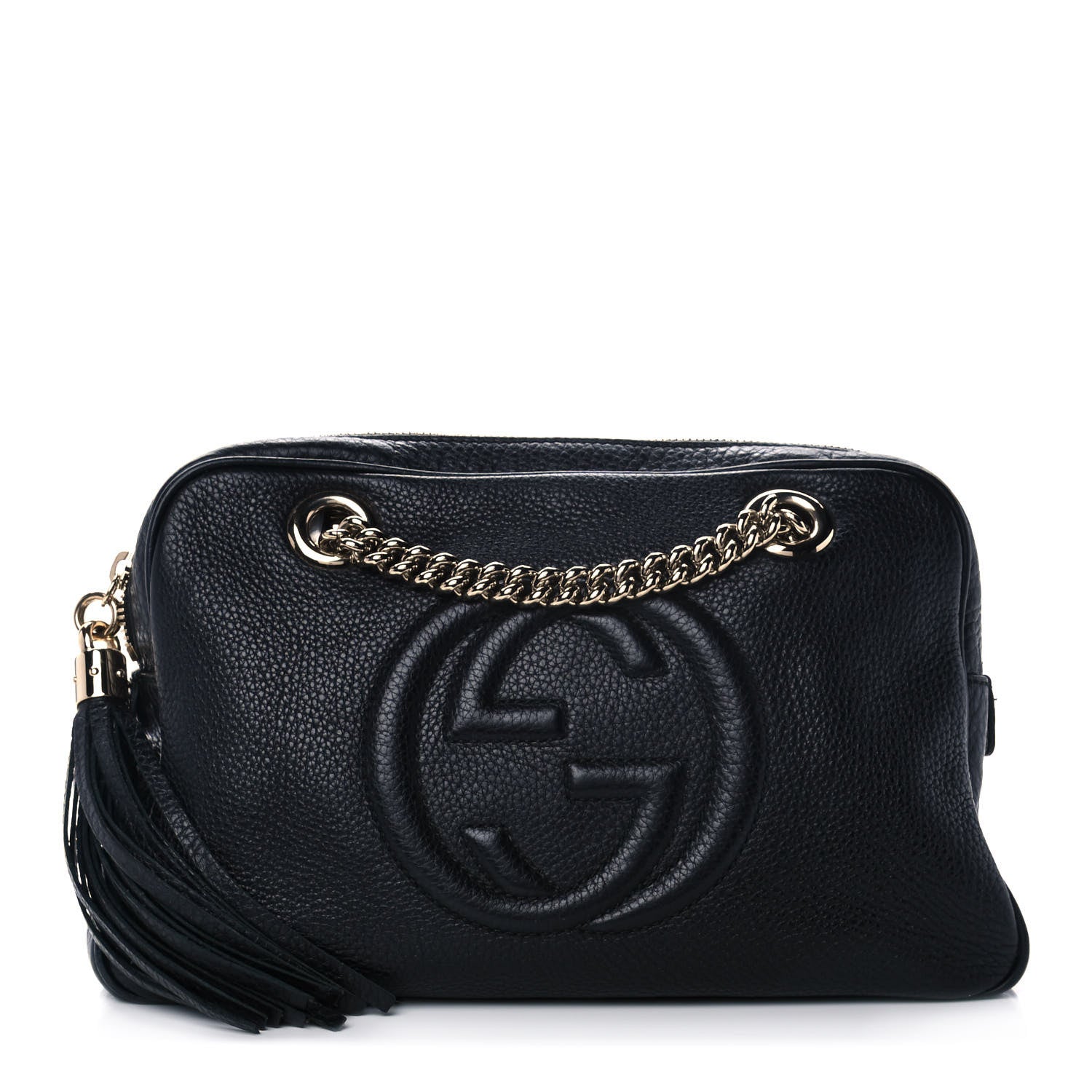 Gucci Pebbled Calfskin Small Soho Bowler Black 1 of 12