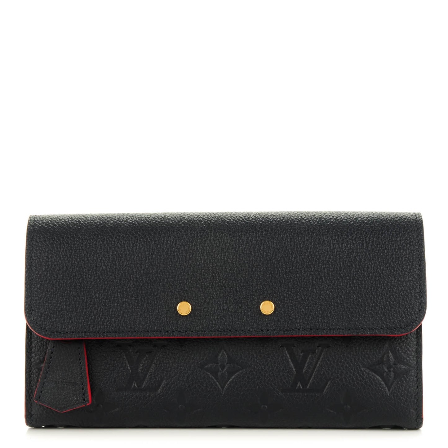 Empreinte Pont-Neuf Wallet Marine Rouge