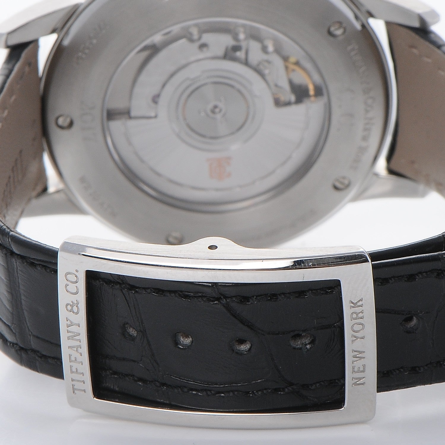 Tiffany Stainless Steel Alligator 40mm CT60 3-Hand Automatic Watch 5 of 14