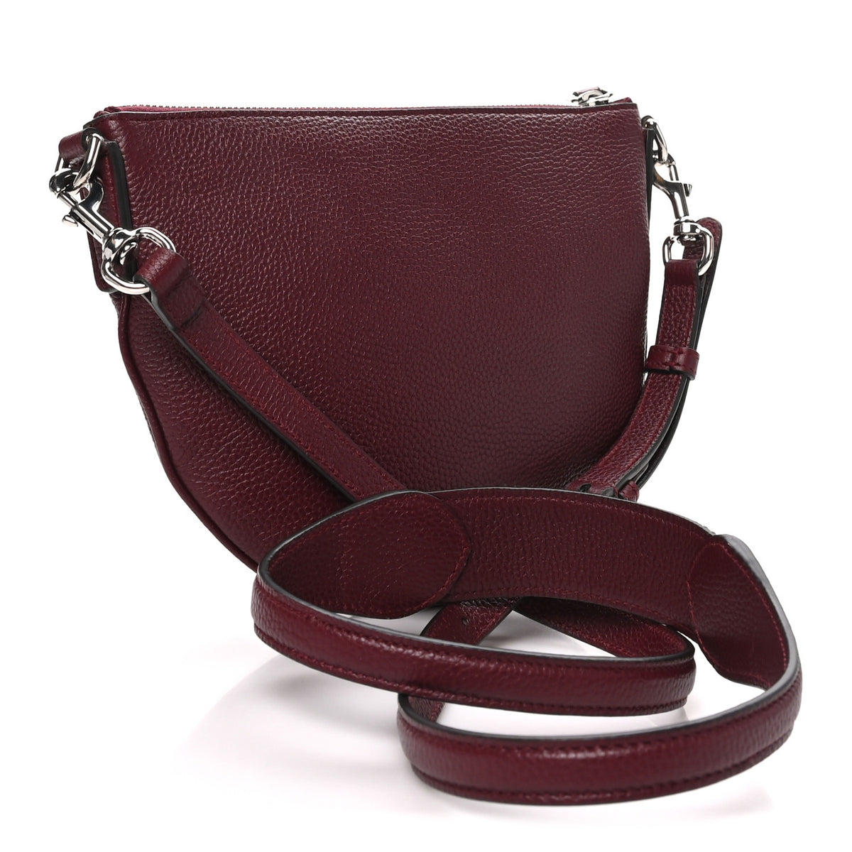 Gucci Pebbled Calfskin Mini B Shoudler Bag Burgundy 2 of 10